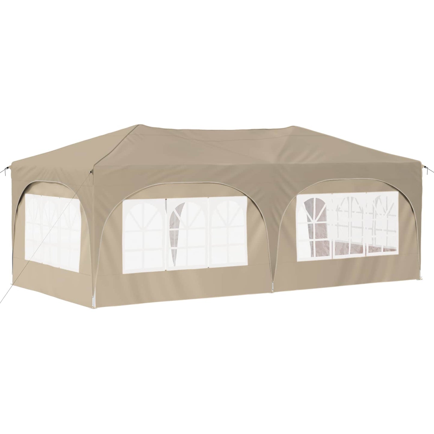 Pop-up Festtelt 575 x 288 x 245 cm Krem Oxford Stoff