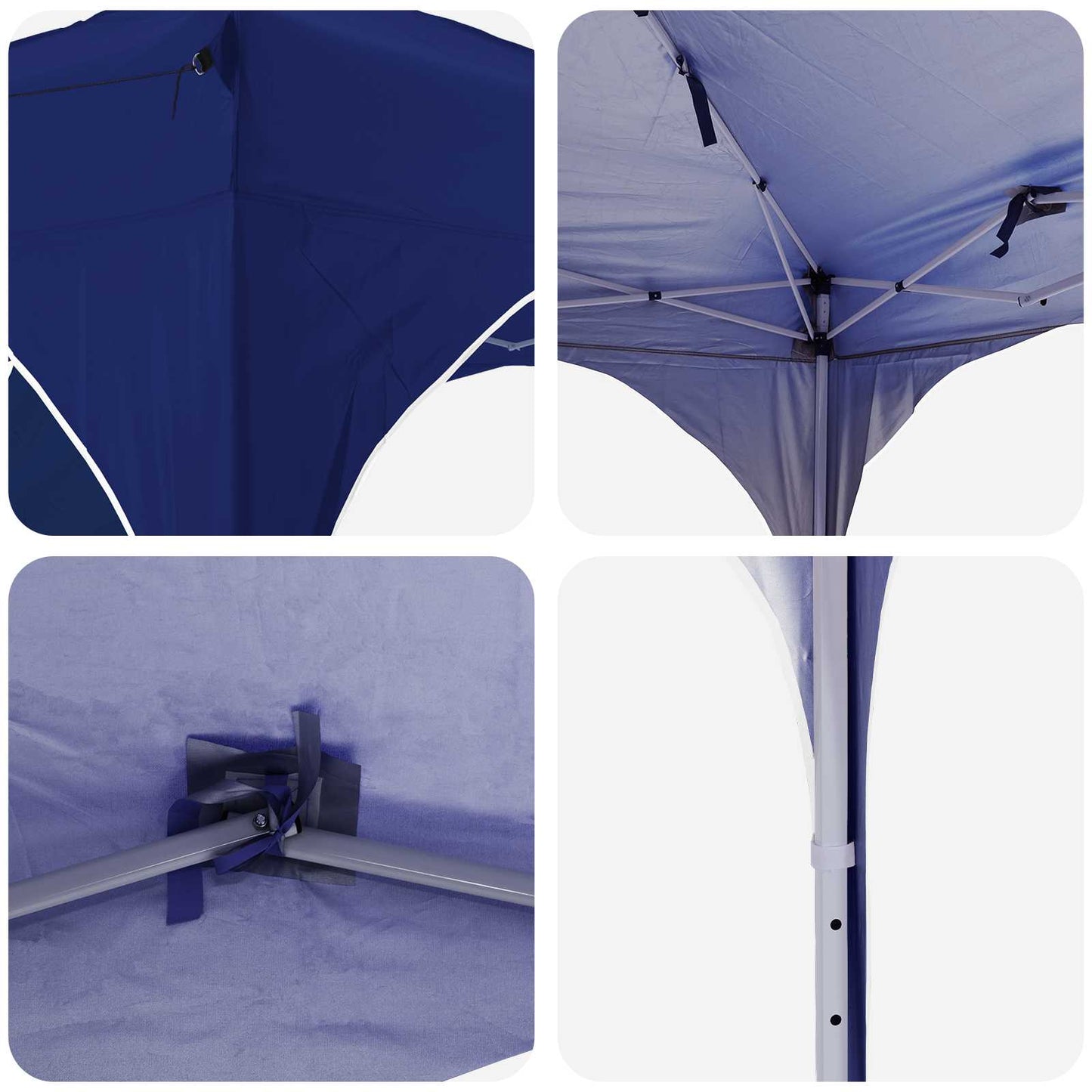 Pop-up Festtelt Blå 575 x 288 x 245 cm Oxford Stoff