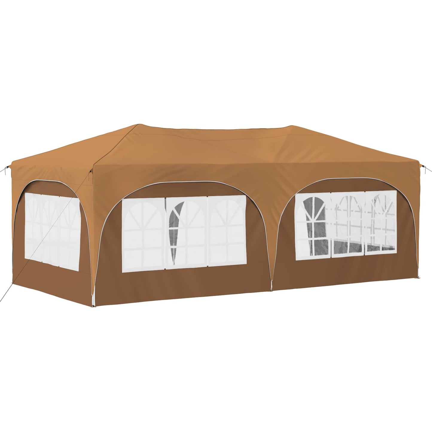 Pop-up Festtelt 575 x 288 x 245 cm Beige Oxford Stoff