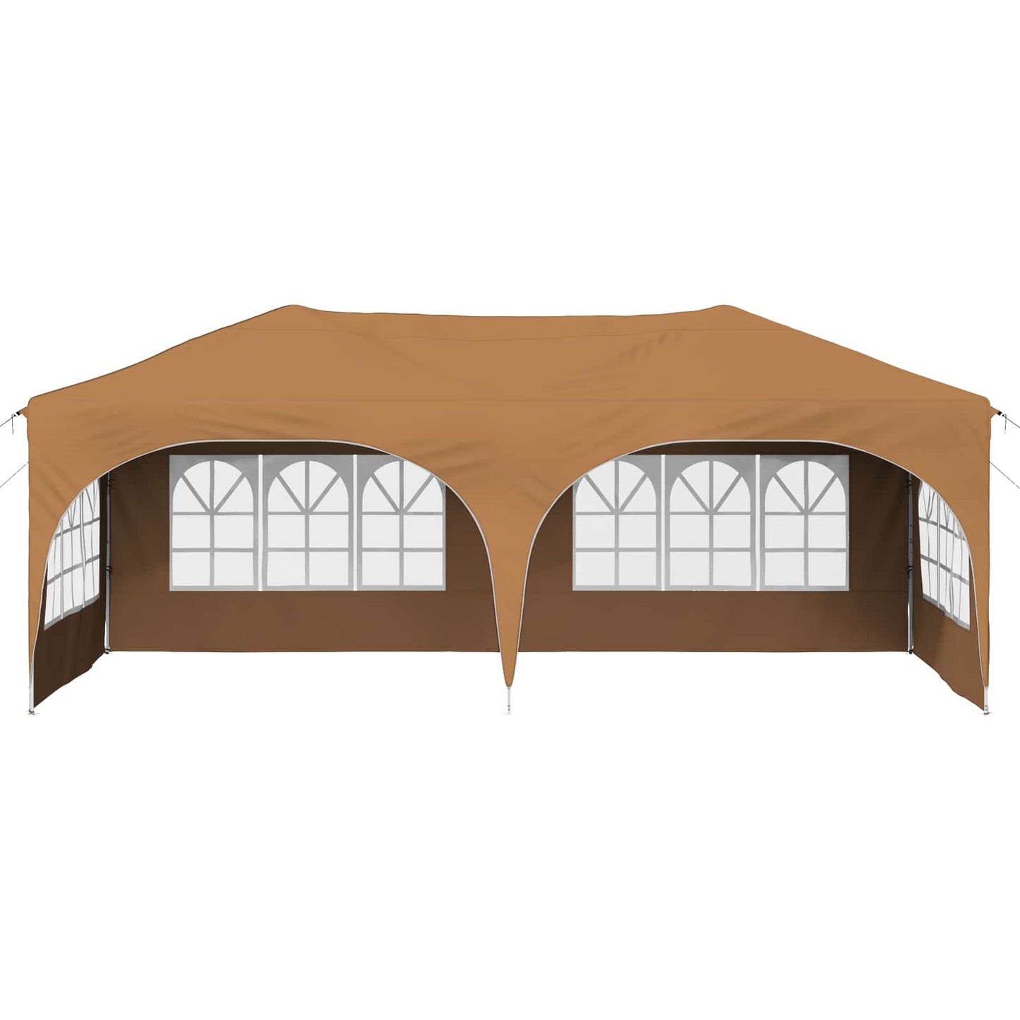 Pop-up Festtelt 575 x 288 x 245 cm Beige Oxford Stoff