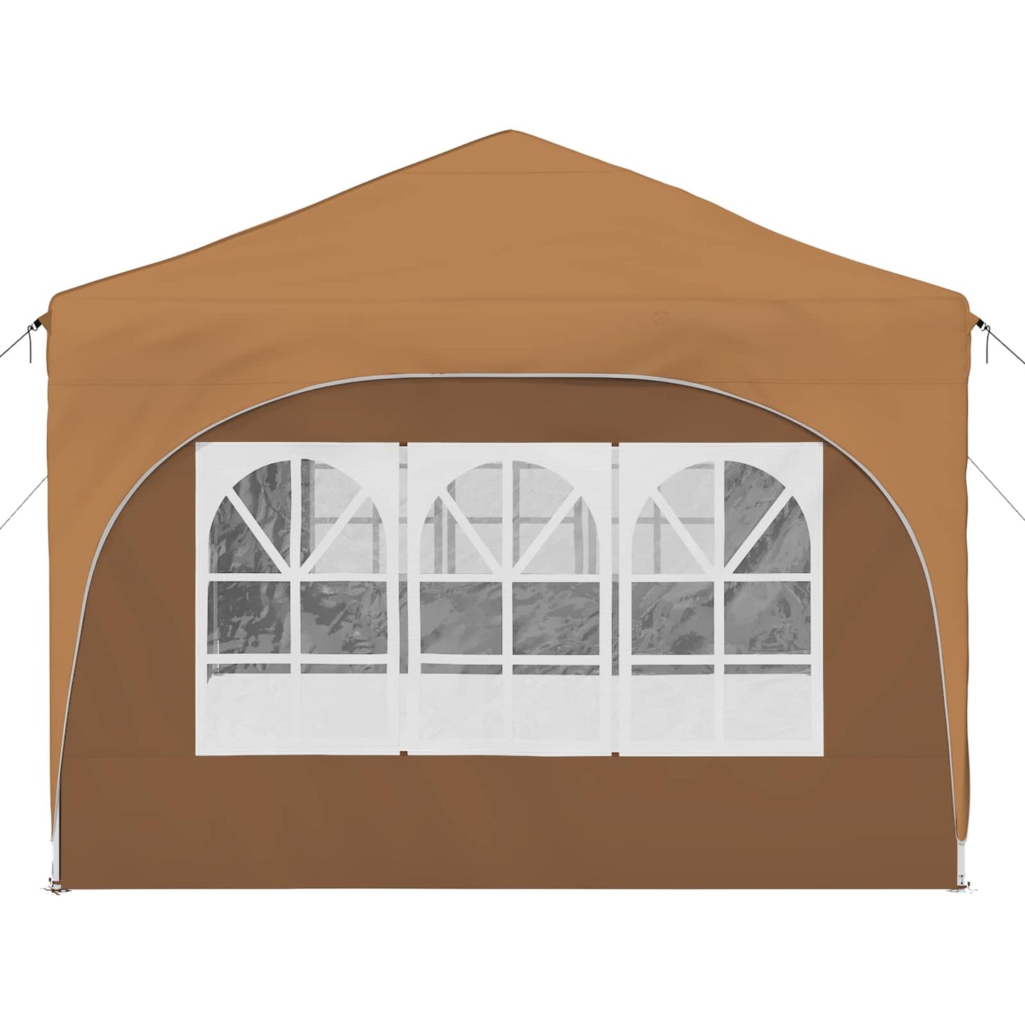 Pop-up Festtelt 575 x 288 x 245 cm Beige Oxford Stoff