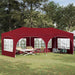 Pop-up Festtelt 575 x 288 x 245 cm Burgunder Oxford Stoff