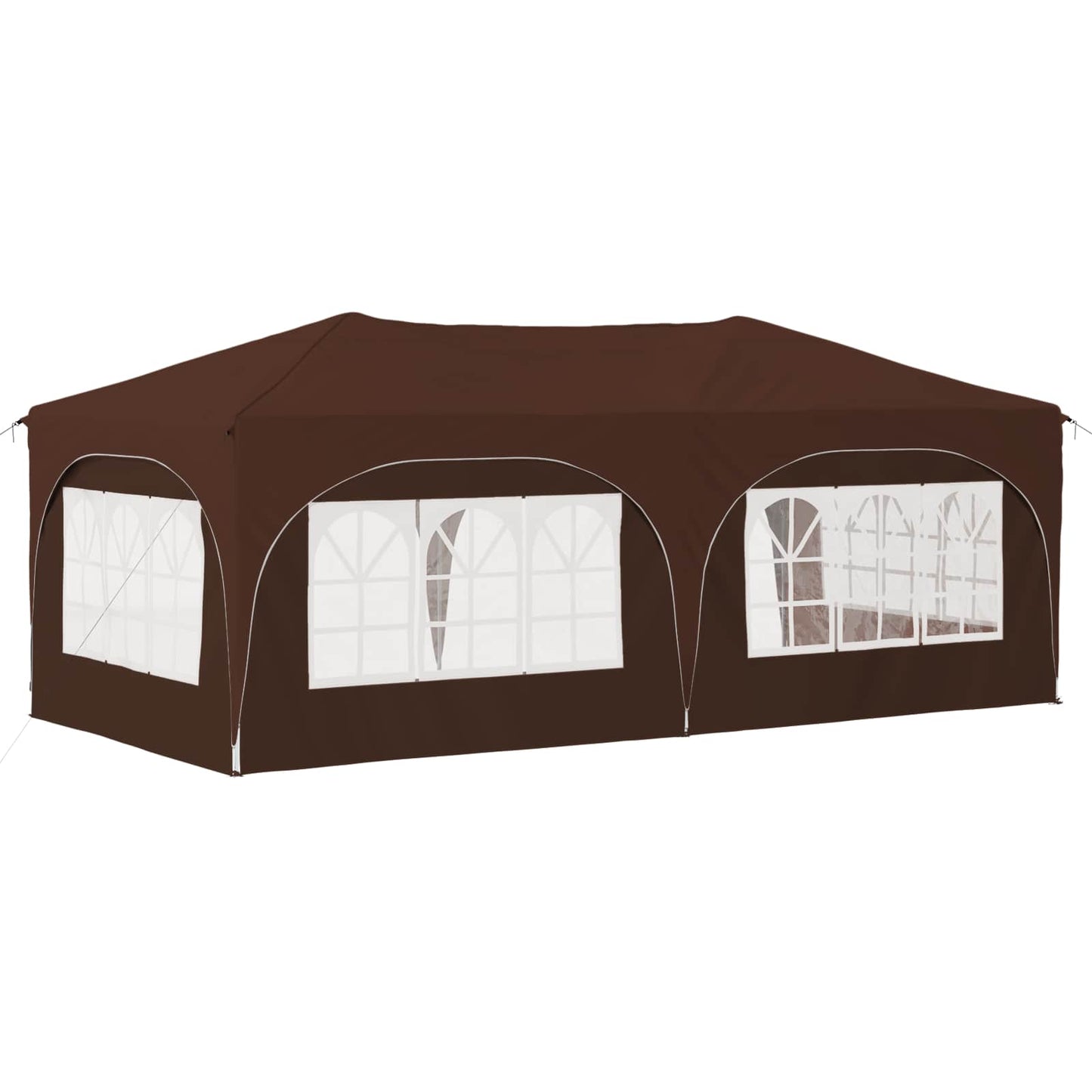 Pop-up Festtelt 575 x 288 x 245 cm Brun Oxford Stoff