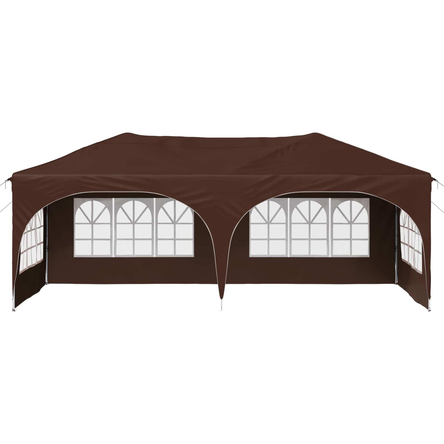 Pop-up Festtelt 575 x 288 x 245 cm Brun Oxford Stoff