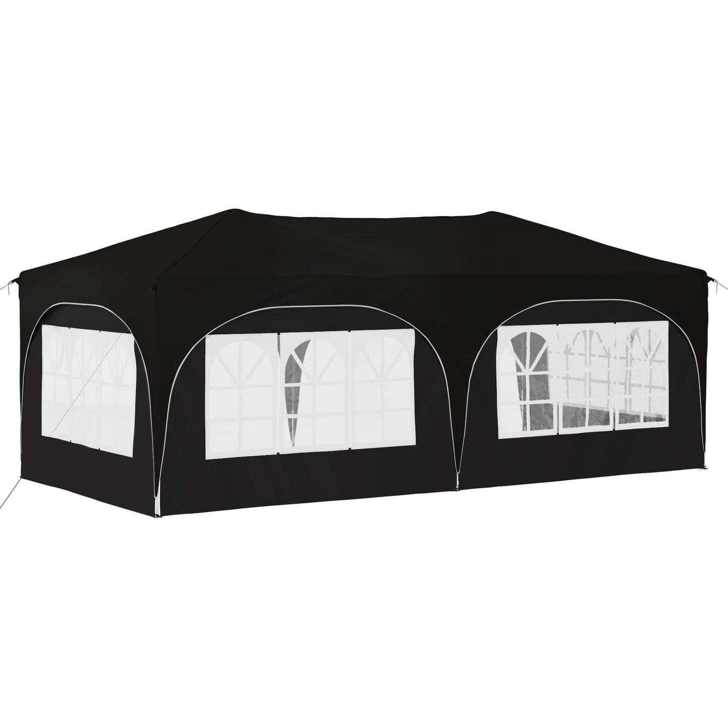 Pop-up Festtelt 575 x 288 x 245 cm Svart Oxford Stoff