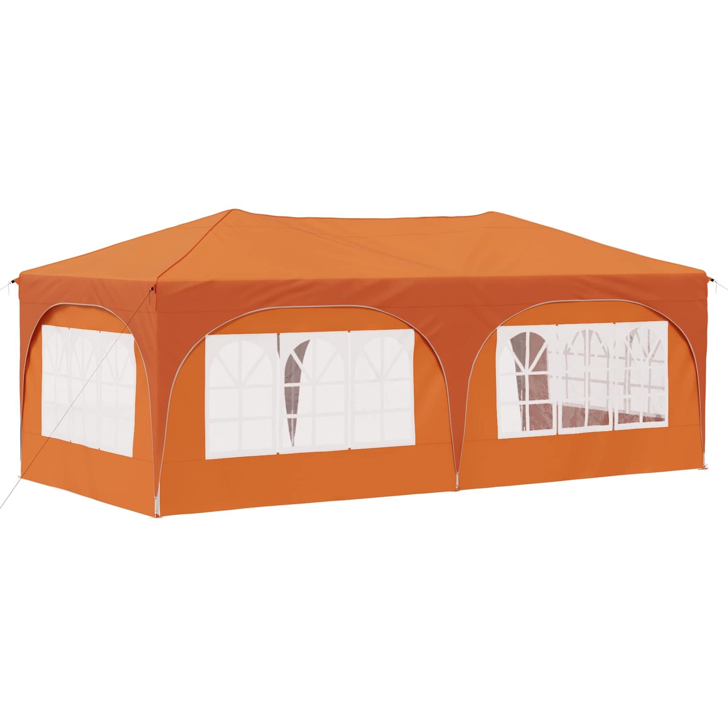 Pop-up Festtelt 575 x 288 x 245 cm Oransje Oxford Stoff