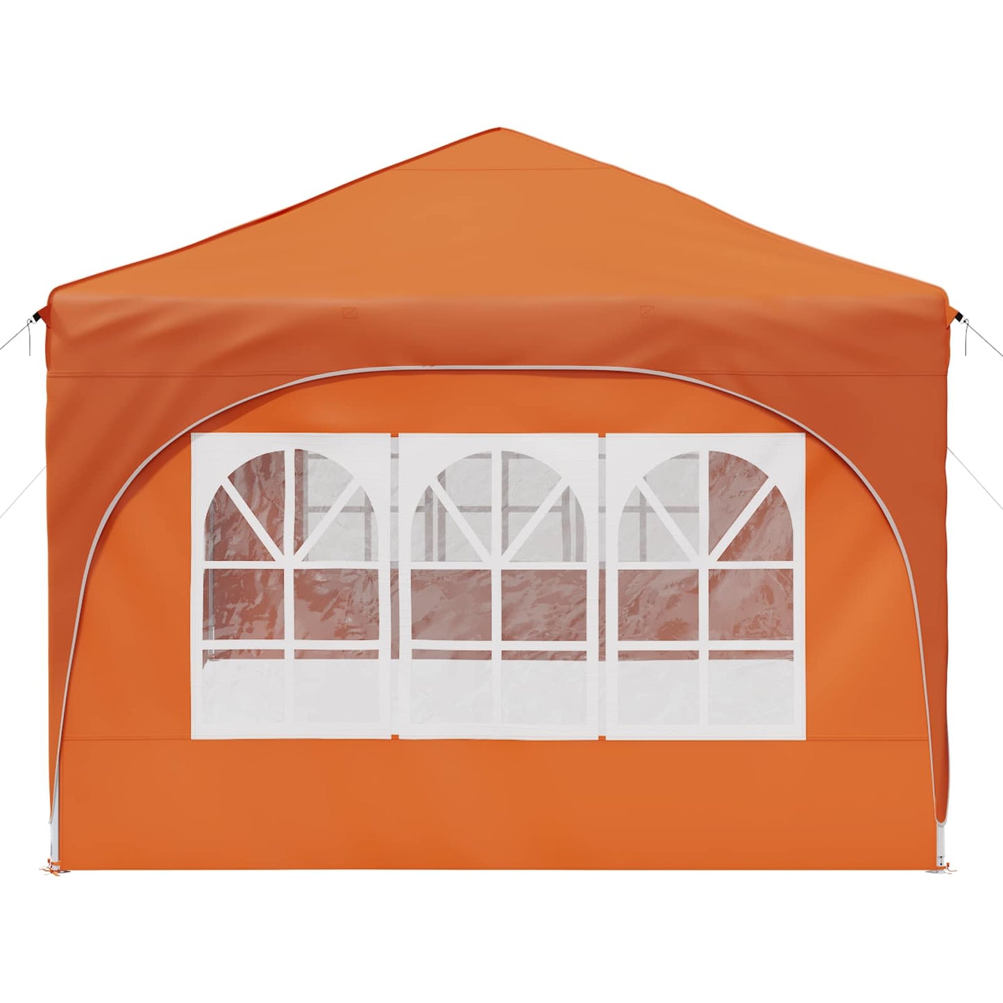 Pop-up Festtelt 575 x 288 x 245 cm Oransje Oxford Stoff