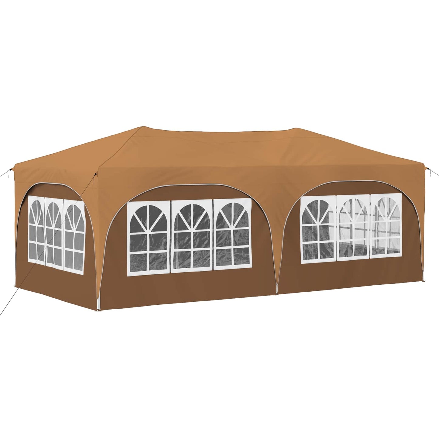Pop-up Festtelt 575 x 288 x 245 cm Beige Oxford Stoff