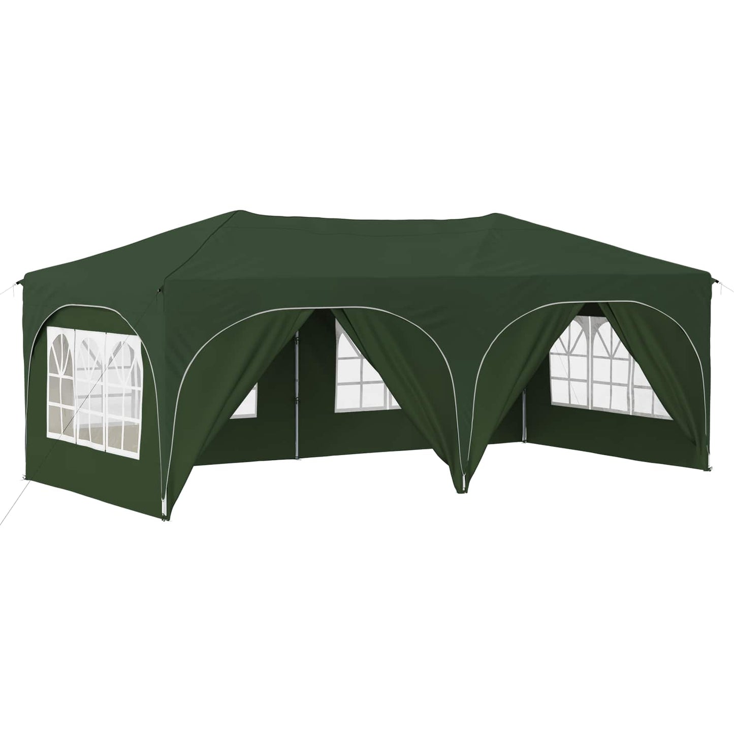 Pop-up Festtelt 575 x 288 x 245 cm Grønn Oxford Stoff