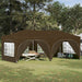 Pop-up Festtelt 575 x 288 x 245 cm Gråbrun Oxford Stoff