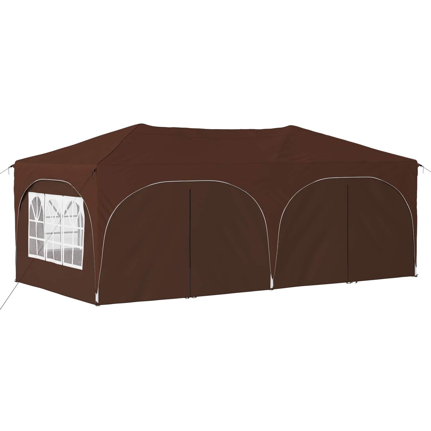 Pop-up Festtelt Brun 575 x 288 x 245 cm Oxford Stoff
