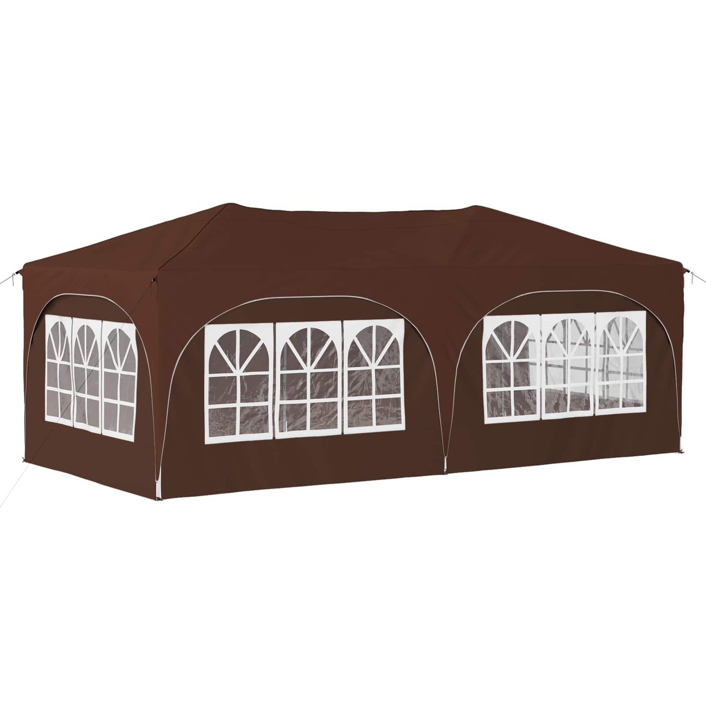 Pop-up Festtelt Brun 575 x 288 x 245 cm Oxford Stoff