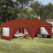 Pop-up Festtelt Terrakotta 575 x 288 x 245 cm Oxford Stoff