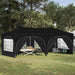 Pop-up Festtelt 575 x 288 x 245 cm Svart Oxford Stoff
