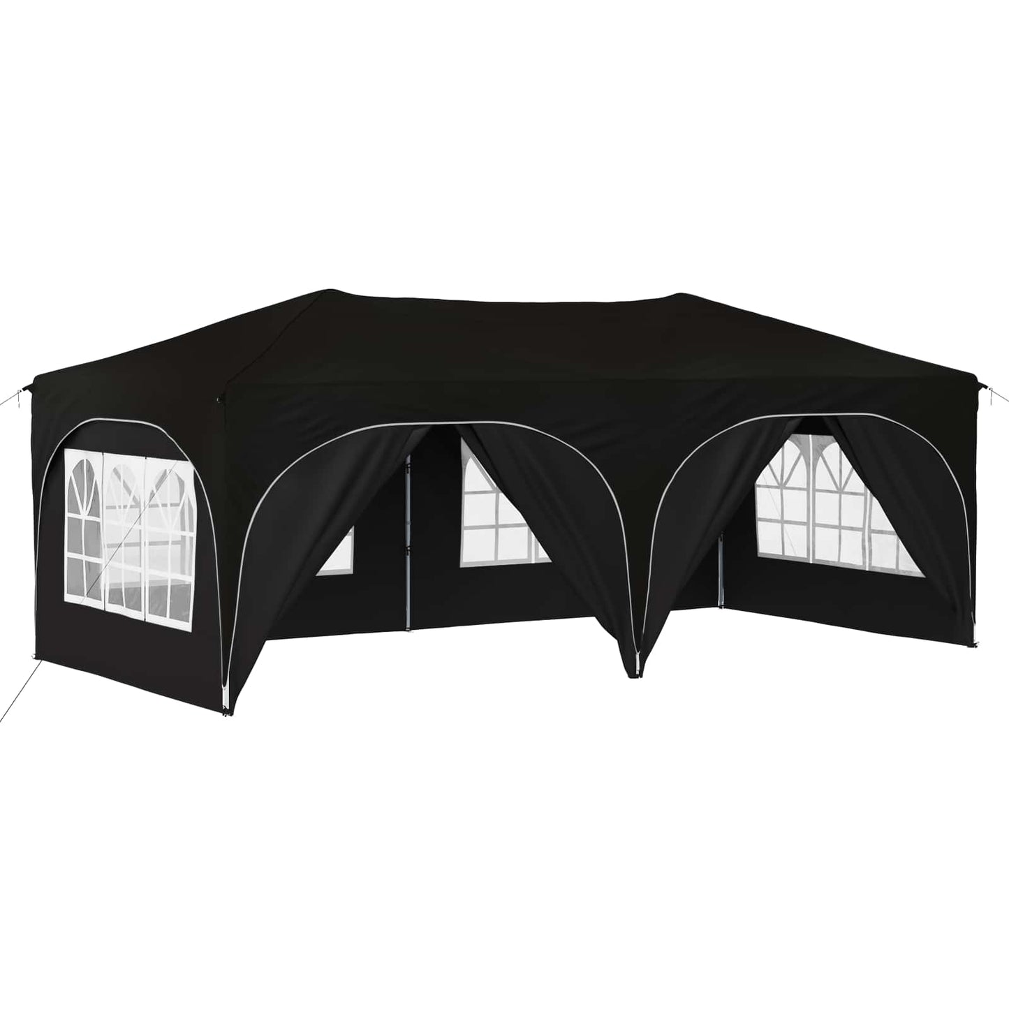 Pop-up Festtelt 575 x 288 x 245 cm Svart Oxford Stoff