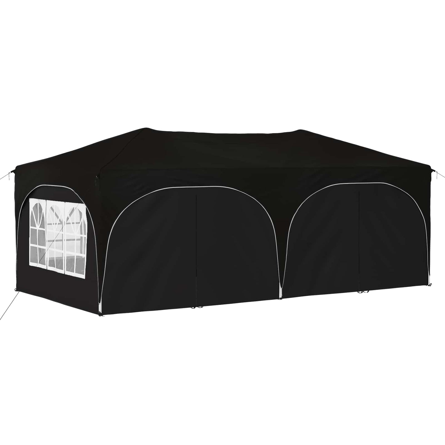 Pop-up Festtelt 575 x 288 x 245 cm Svart Oxford Stoff