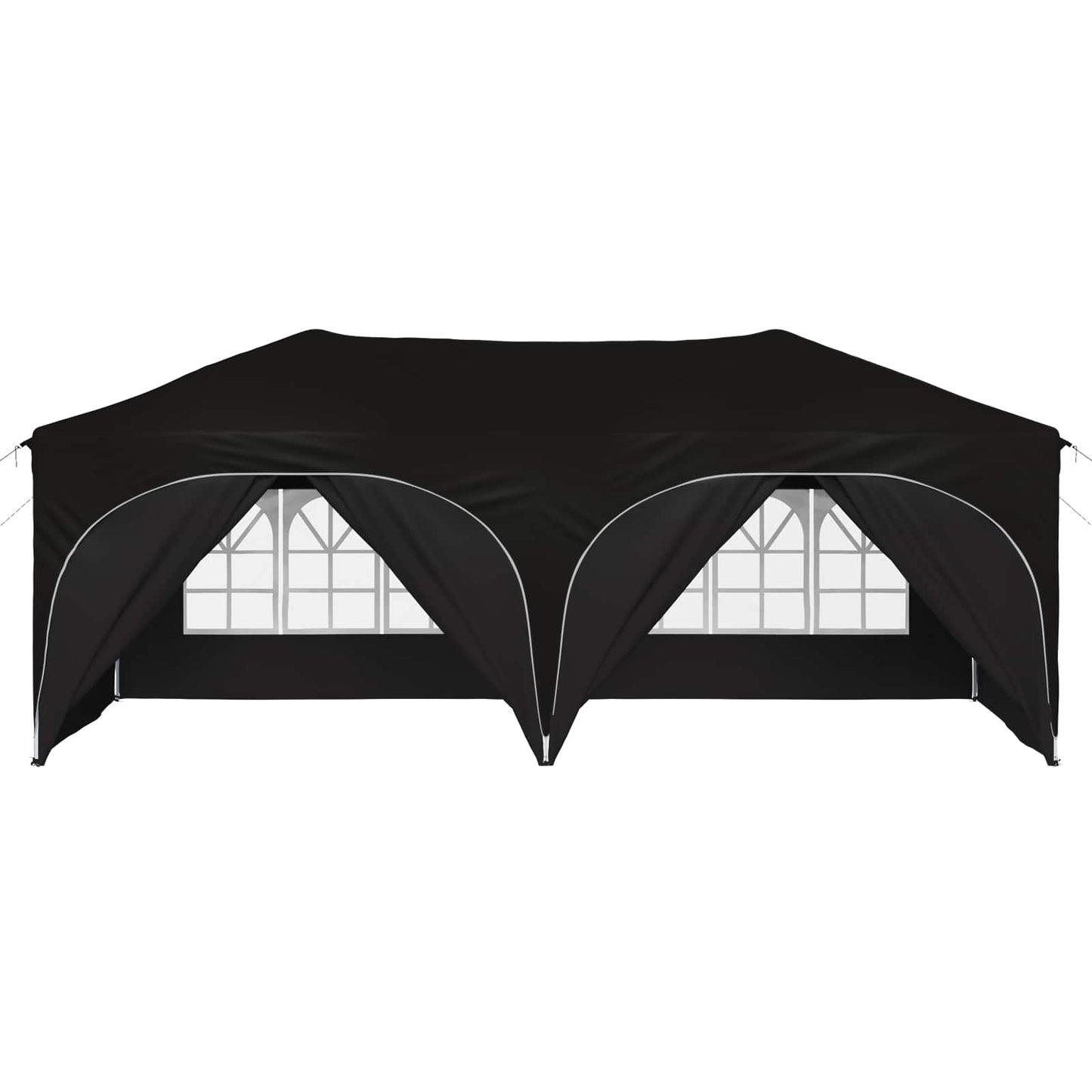 Pop-up Festtelt 575 x 288 x 245 cm Svart Oxford Stoff