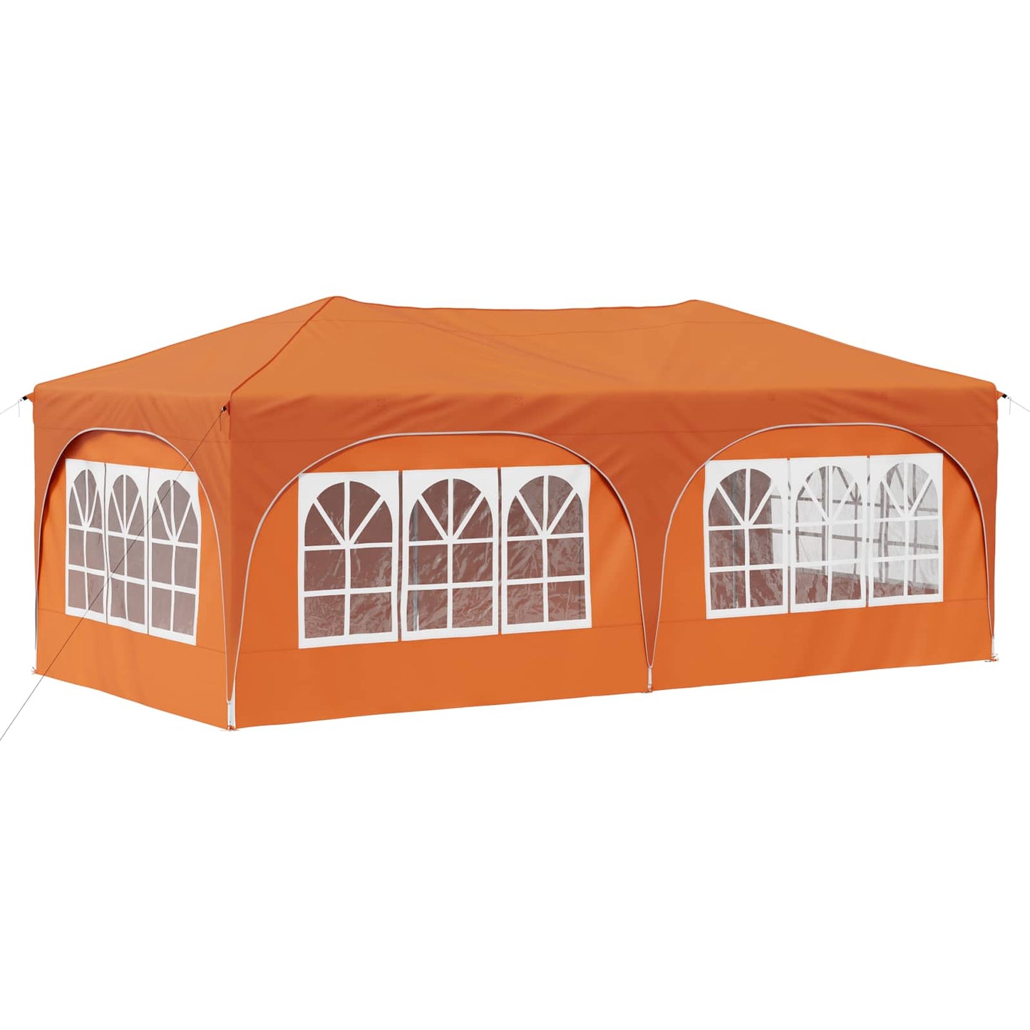 Pop-up Festtelt 575 x 288 x 245 cm Oransje Oxford Stoff