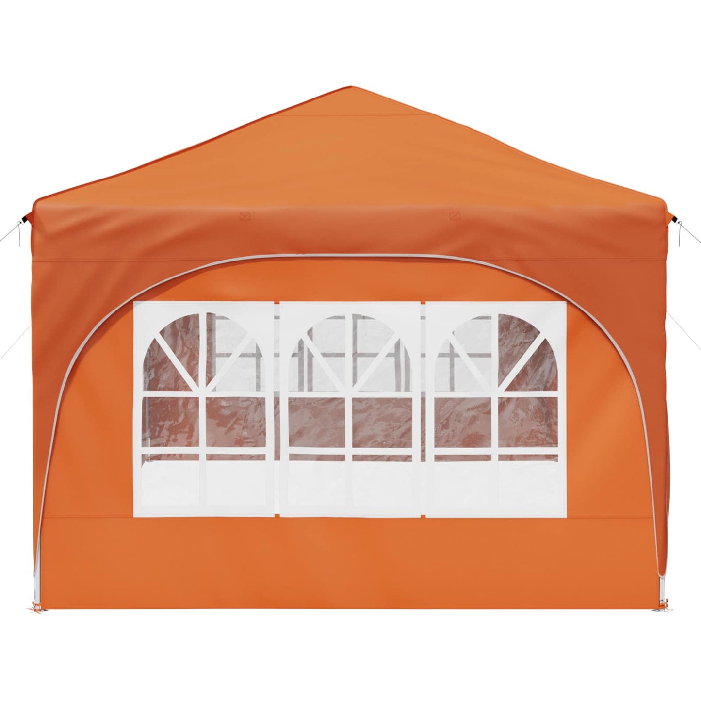 Pop-up Festtelt 575 x 288 x 245 cm Oransje Oxford Stoff
