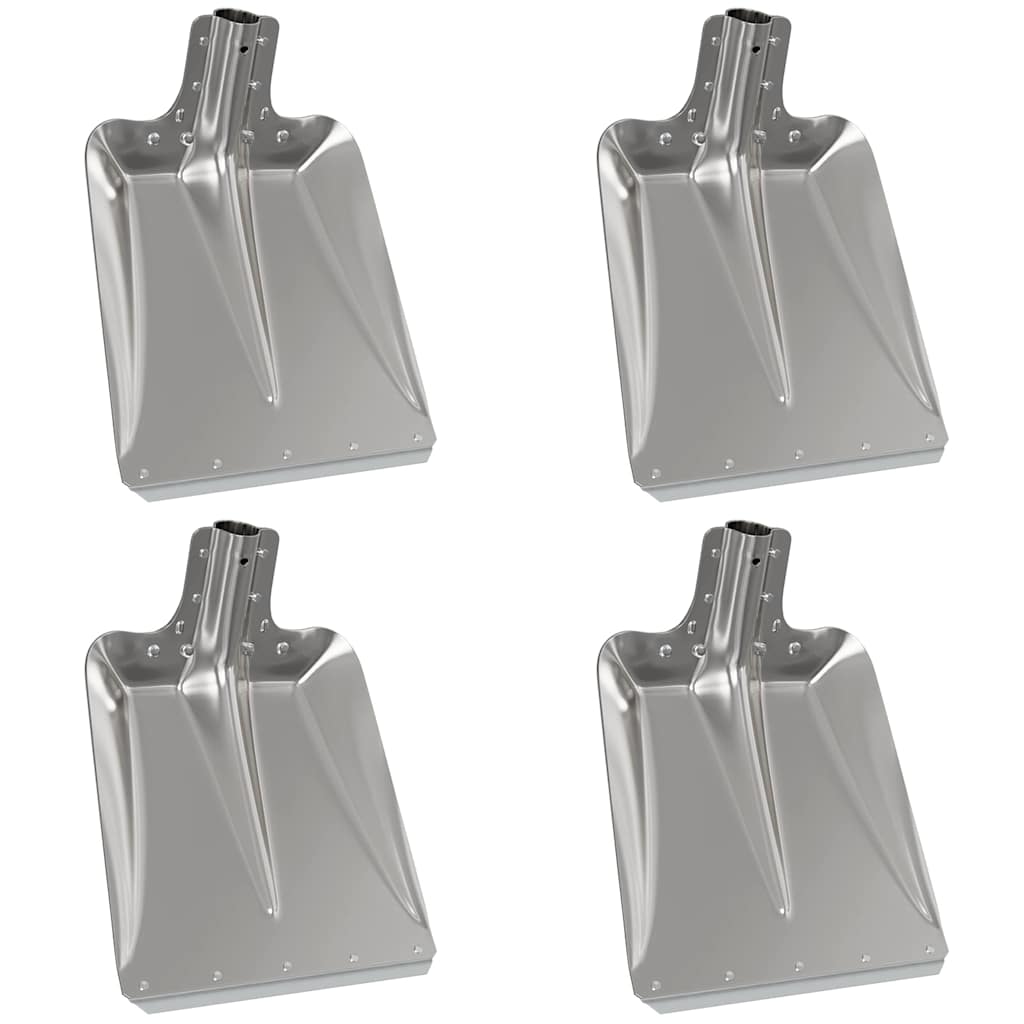 Spadehode 4 pcs sølv 43 x 32,5 cm Aluminium
