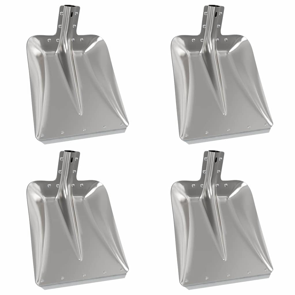 Spadehode 4 pcs sølv 45 x 38 cm Aluminium