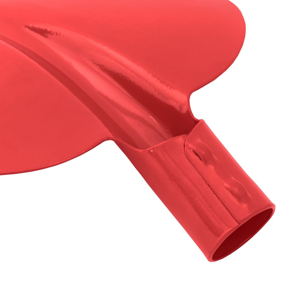 Spadehode 4 pcs Rød 32 x 24,5 cm Pulverlakkert stål