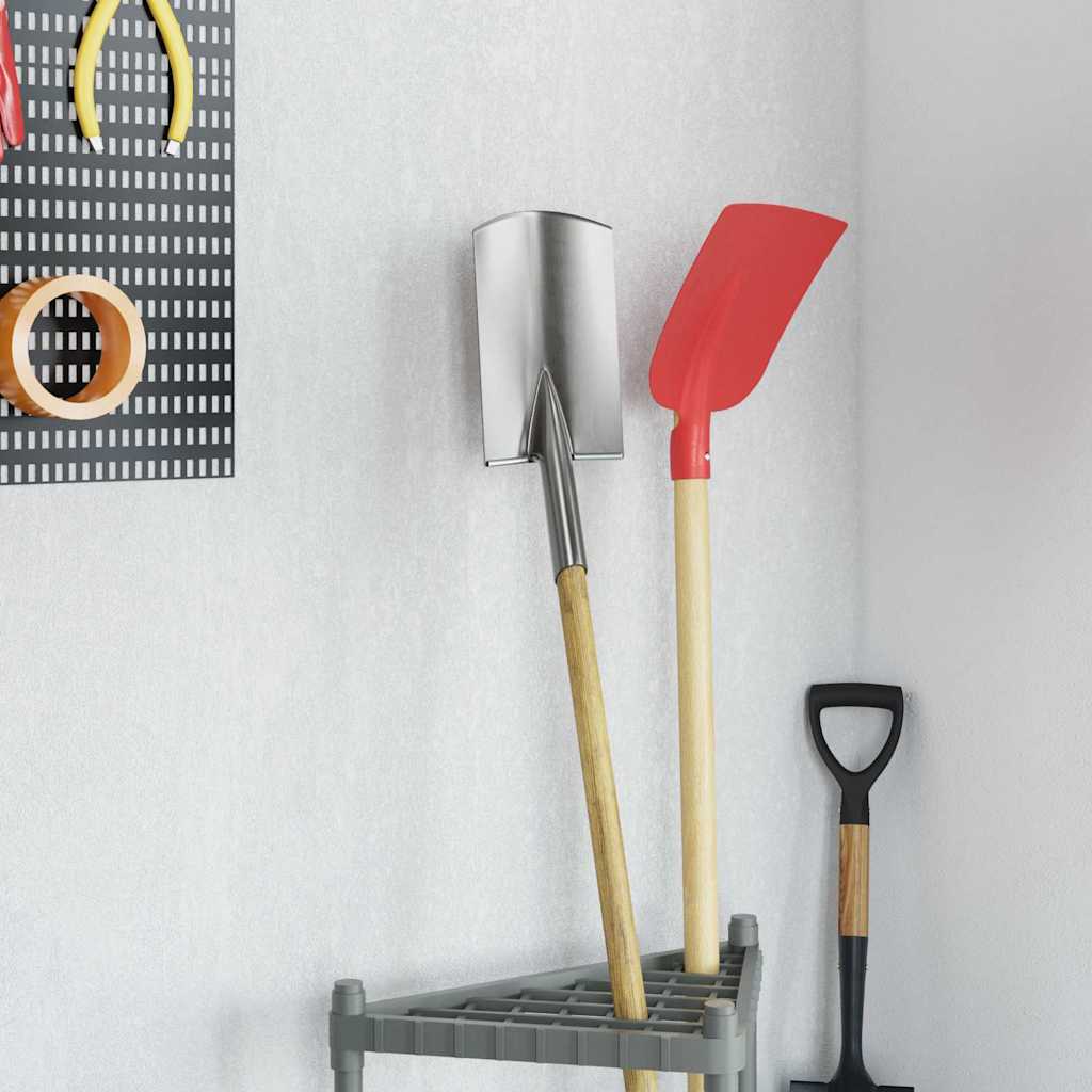 Spadehode sølv 43 x 17 cm Pulverlakkert stål