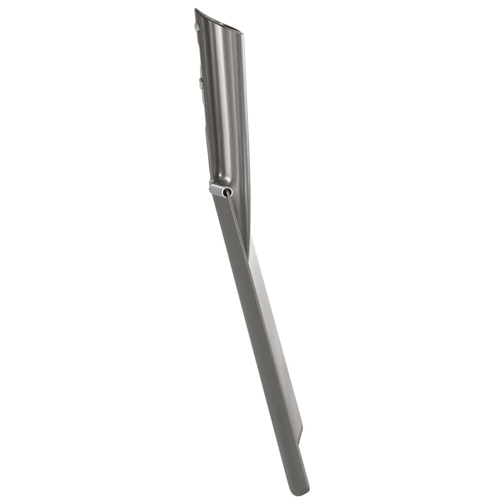 Spadehode sølv 43 x 17 cm Pulverlakkert stål