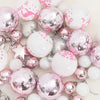 Julekule Sett 40 pcs Hvit og Rosa