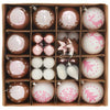Julekule Sett 40 pcs Hvit og Rosa