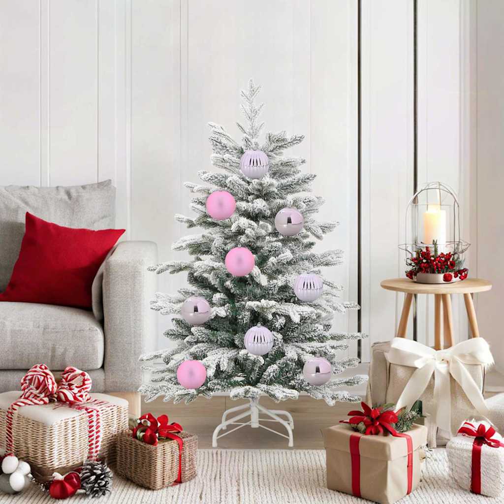 Julekule Sett XL 15 stk. Rosa Plast