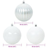 Julekule Sett 15 pcs Hvit