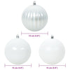 Julekule Sett 9 pcs Hvit