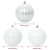 Julekule Sett 4 pcs Hvit