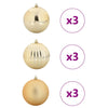 Julekule Sett 9 pcs Gull