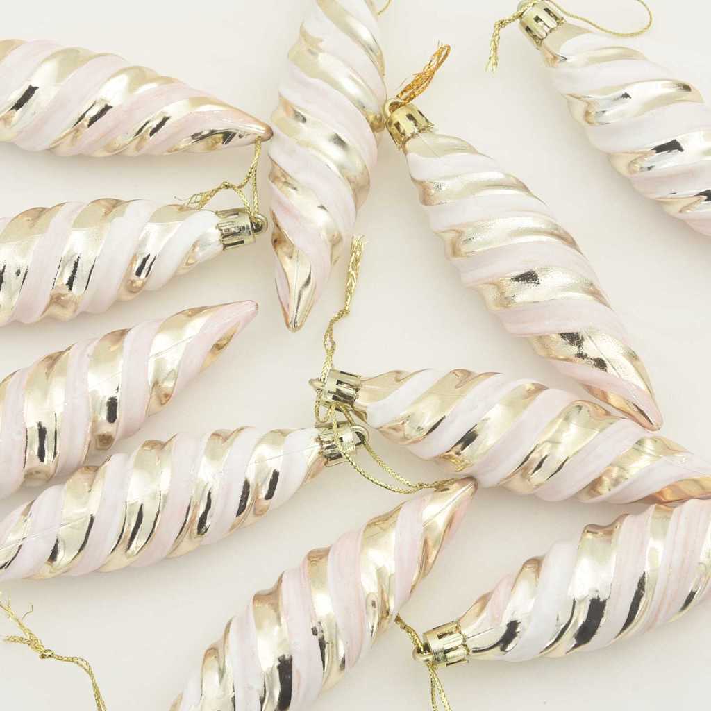 Jule Spiralformet Kule 40 pcs champagne Plast