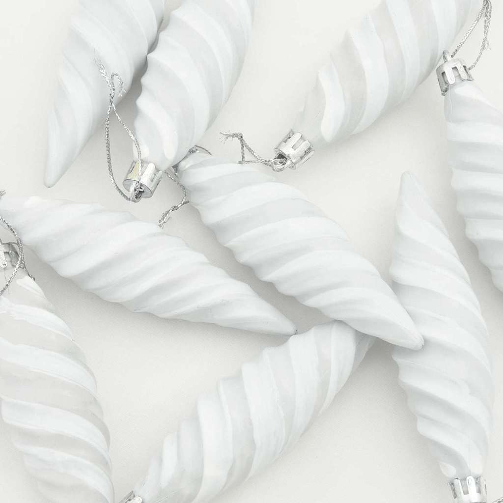 Jule Spiralformet Kule 40 pcs Hvit Plast