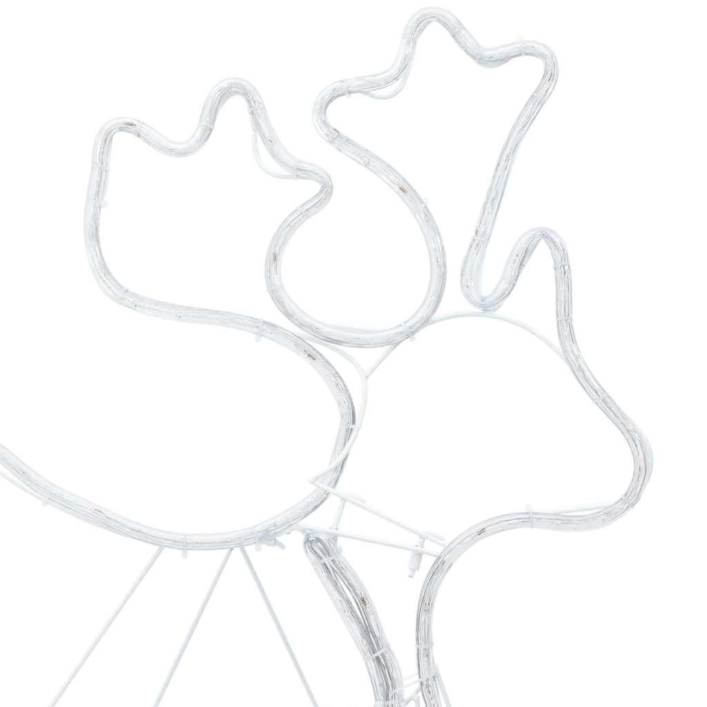 Julepynt med 1224 LED Flerfarget 69 x 79 cm PVC