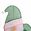 Belyst Julenisse Varmhvit 62 x 70 cm Glitterstoff