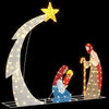 Julekrippe Scene Varmhvit 149 x32 x 127.5 cm Polyester