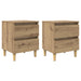 Sengskap 2 pcs Artisan Eik 40 x 35 x 50 cm Konstruert tre
