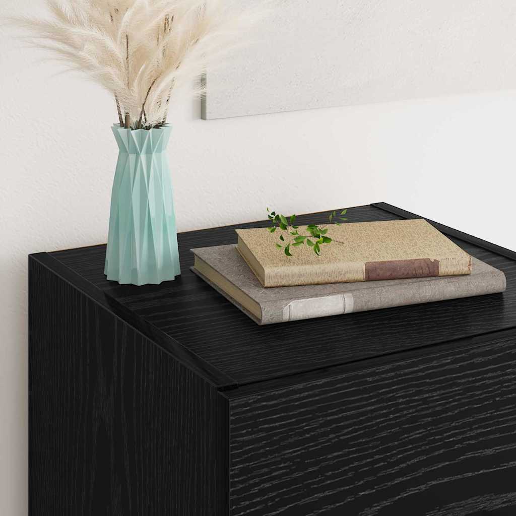 Serviesskap Svart Eik 34,5 x 34 x 90 cm Konstruert tre