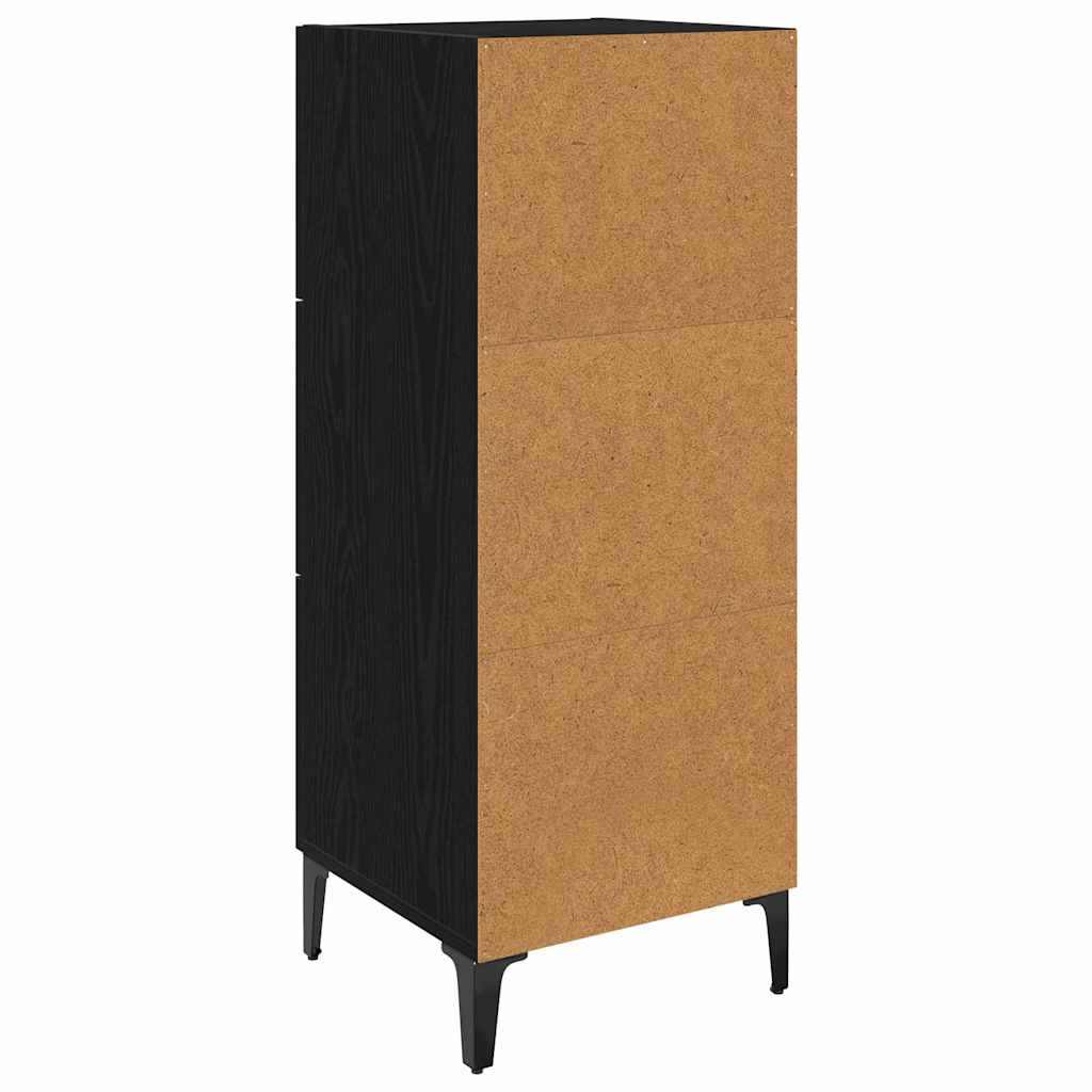 Serviesskap Svart Eik 34,5 x 34 x 90 cm Konstruert tre