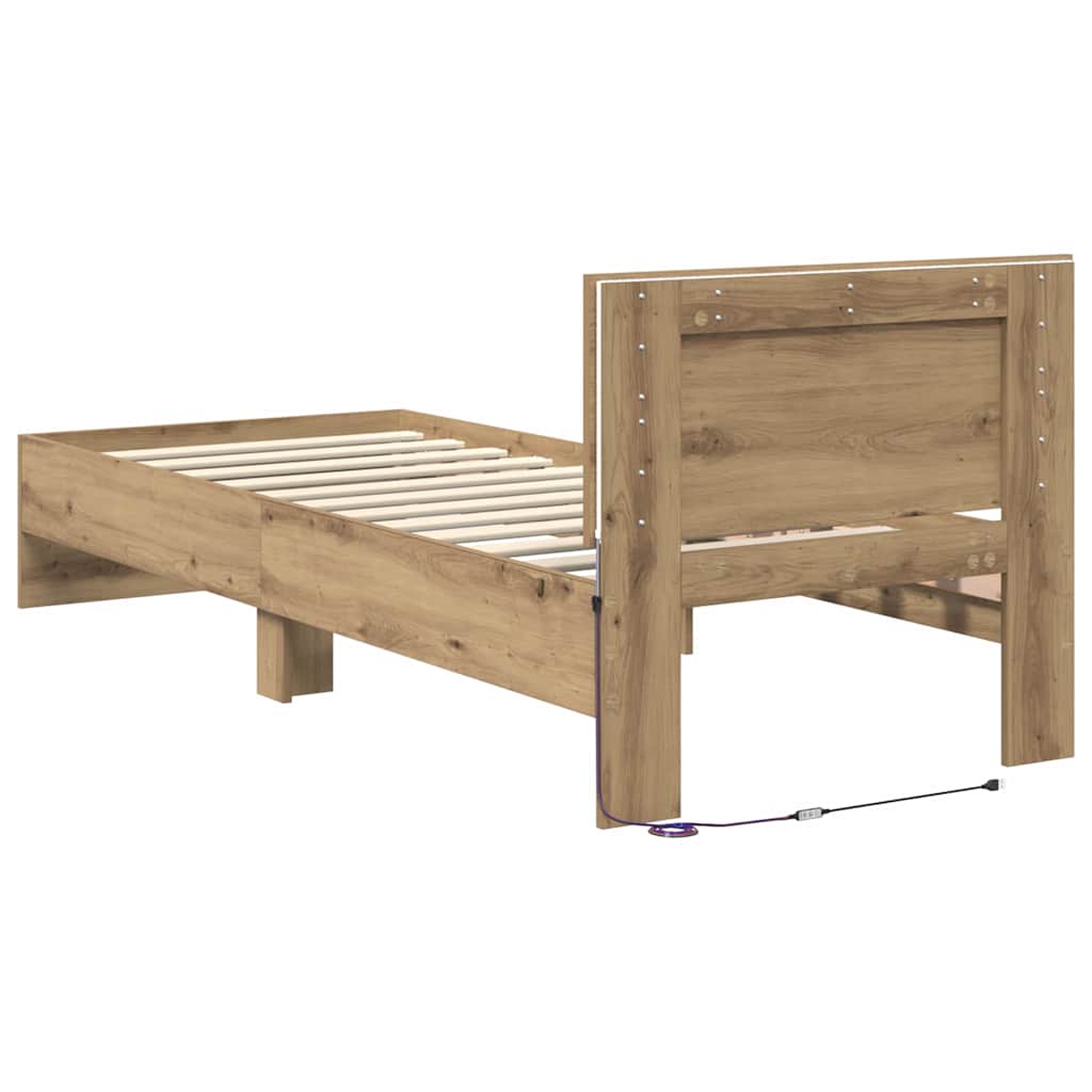 Sengestamme Artisan Eik 75 x 190 cm Konstruert tre