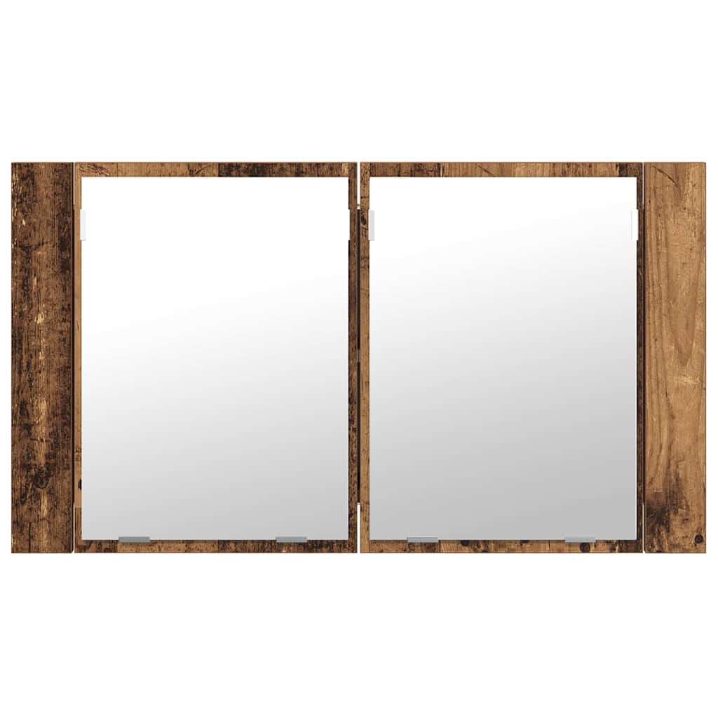 Baderomsspeilskap Gamle tre 80 x 12 x 45 cm Konstruert tre