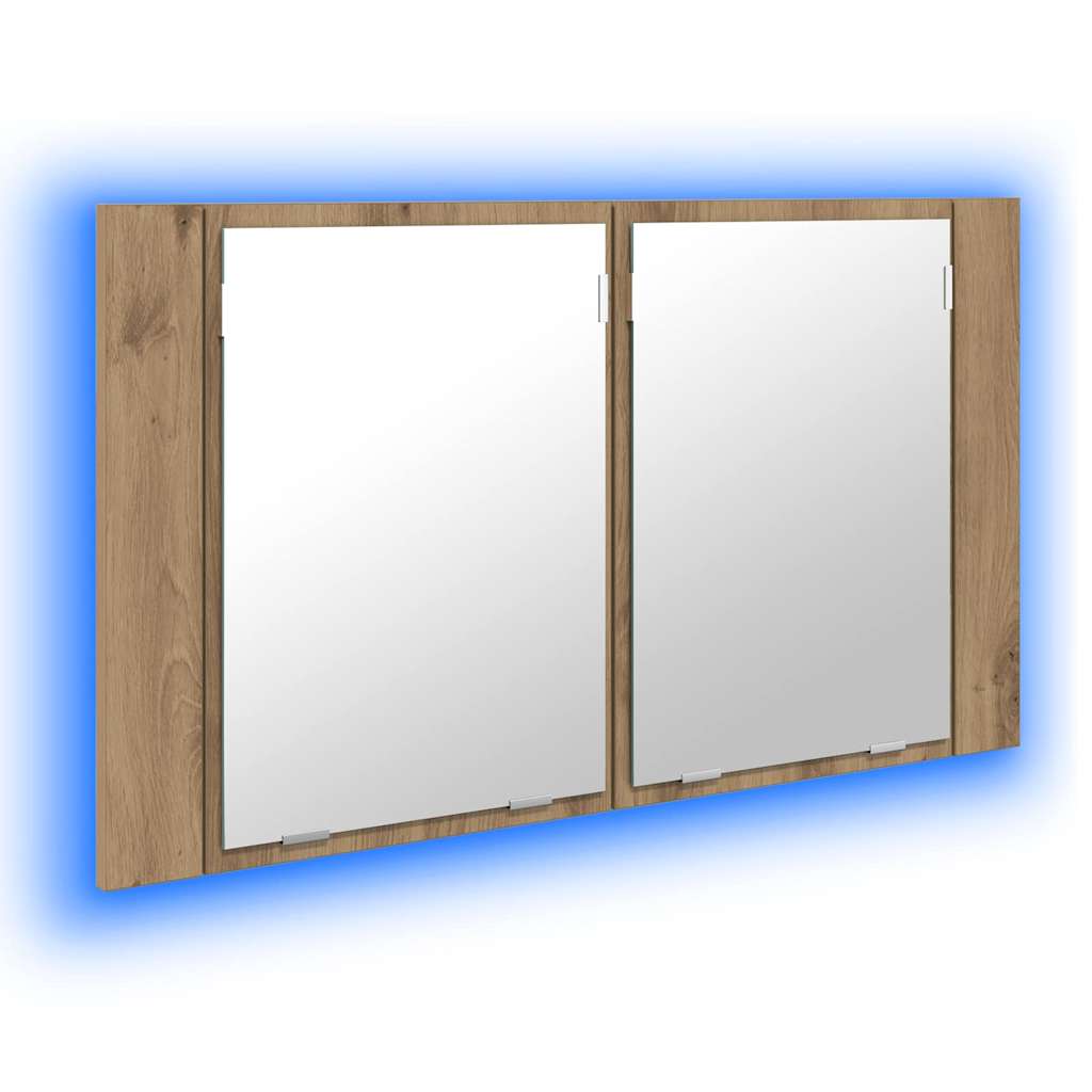 Baderomsspeilskap Artisan Eik 80 x 12 x 45 cm Konstruert tre