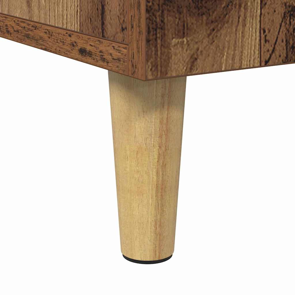 Skrivebord med hylle Gamle tre 140 x 50 x 75 cm Konstruert tre