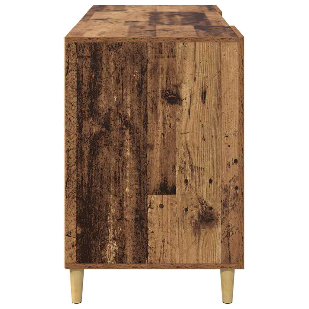 Skrivebord med hylle Gamle tre 140 x 50 x 75 cm Konstruert tre