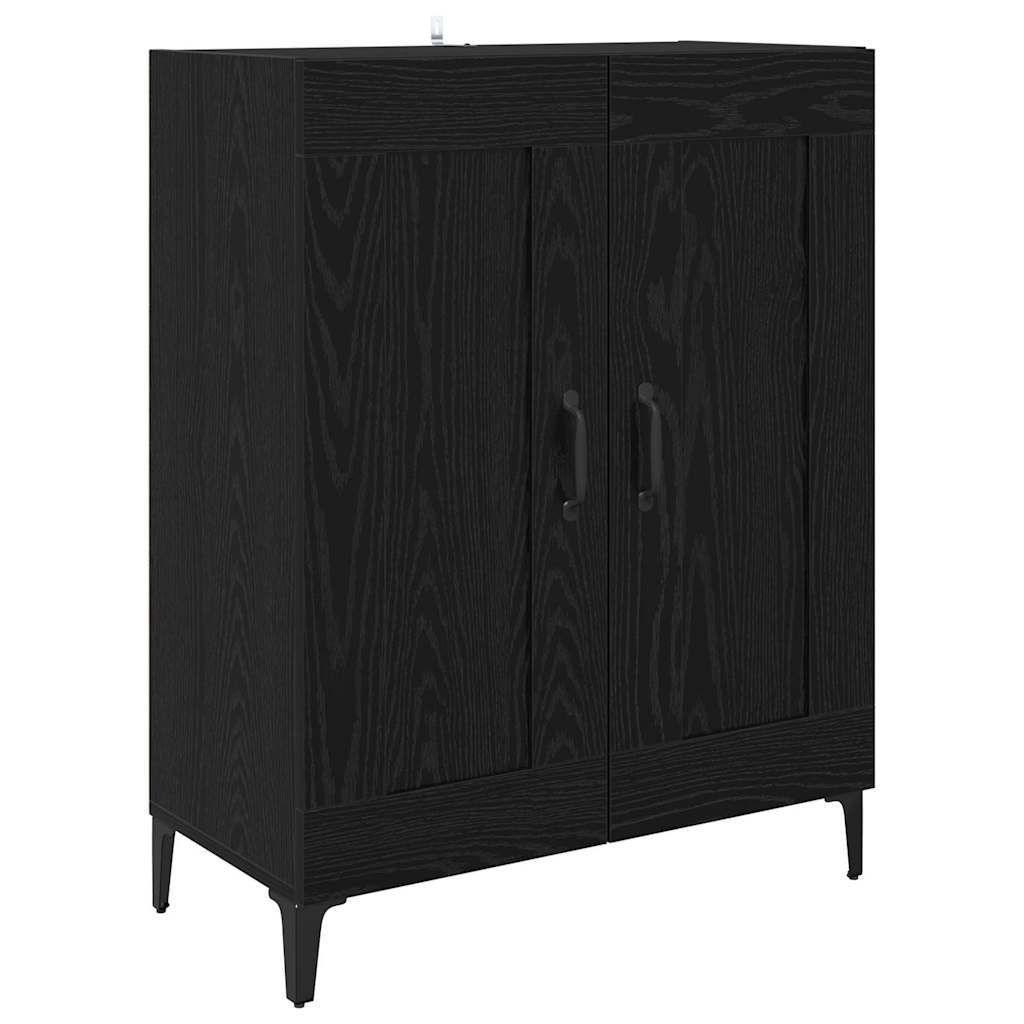 Serviesskap Svart Eik 69,5 x 34 x 90 cm Konstruert tre