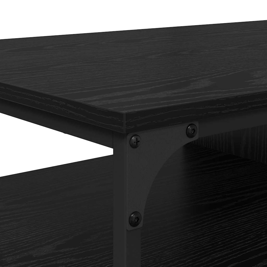 Kaffebord Svart Eik 100 x 50 x 45 cm Konstruert tre